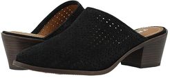 Teresa Perf (Black Oiled Suede) Women's Slip on  Shoes