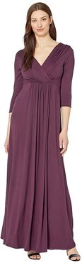 Willow Maternity Gown (Claret) Women's Dress