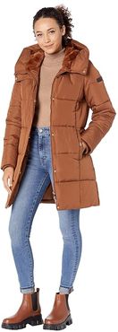 3/4 Polyfill with Faux Fur Liner (Luggage) Women's Coat