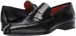 Gavin Simon Penny Loafer (Black) Men's Shoes