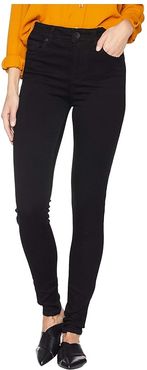 Mia High-Waisted Skinny Jeans in Black (Black) Women's Jeans