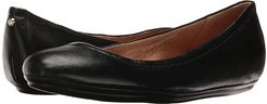 Brittany (Black Leather) Women's Flat Shoes