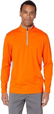 Rotation 1/4 Zip (Vibrant Orange) Men's Clothing