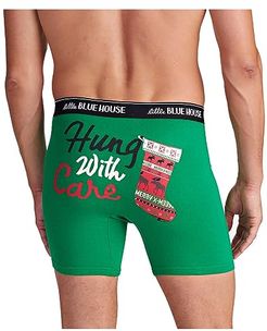 Boxer - Hung with Care (Green) Men's Underwear