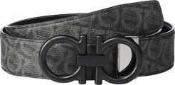 Adjustable Reversible Belt (Black/Grey) Men's Belts
