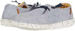 Wendy Chambray (White/Blue) Women's Shoes