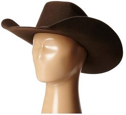 Twister Wool Cowboy Hat w/ Flat Bow (Little Kids/Big Kids) (Chocolate) Cowboy Hats