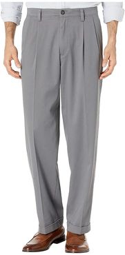 Easy Khaki Pants D4 Relaxed Fit - Pleated (Burma Grey) Men's Casual Pants