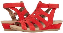 Pisa Chatham (Spicy Red Suede) Women's Wedge Shoes