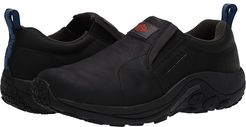 Jungle Moc Leather Slip Resistant (Black) Men's Shoes