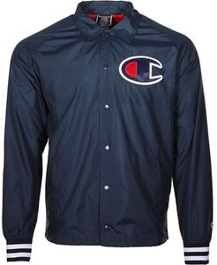 Satin Coaches Jacket (Navy) Men's Clothing