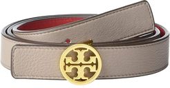1 Reversible Logo Belt (Gray Heron/Red Apple/Gold) Women's Belts