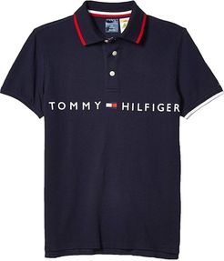 Polo Shirt with Magnetic Buttons (Little Kids/Big Kids) (Navy Blazer) Men's Clothing
