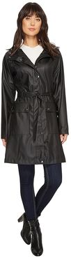 Lightweight True Rain Belted Trench Coat (Black) Women's Coat