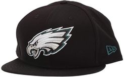 NFL Basic Snap 9FIFTY(r) Snapback Cap - Philadelphia Eagles (Black 1) Caps