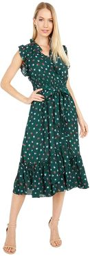 Blackberry Ruffle Wrap Dress (Pine Grove) Women's Dress