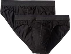 HO-1 Mini Briefs 2-Pack (Black) Men's Underwear