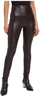 Texture Vegan Leather Leggings (Double Espresso) Women's Casual Pants