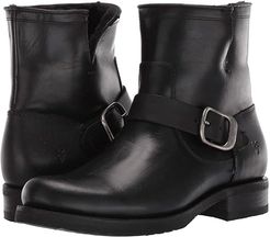 Veronica Shearling Bootie (Black) Women's Boots