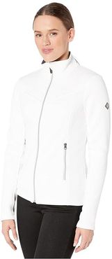 Encore Full Zip Fleece Jacket (White) Women's Coat