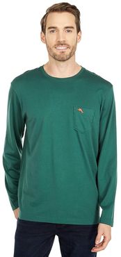 New Bali Skyline Long Sleeve T-Shirt (Emerald) Men's Clothing