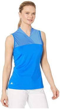 Crossover Polo Shirt (Glory Blue) Women's Clothing