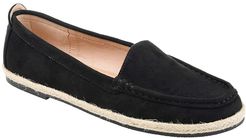 Comfort Foam Cinndy Espadrille Flat (Black) Women's Shoes