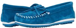 Kilty Plus (Peacock Blue Suede) Women's Moccasin Shoes
