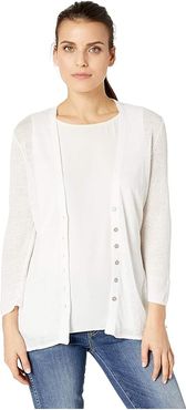 Petite Divine Cardy (Paper White) Women's Clothing