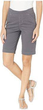 Gracie Pull-On Bermuda Shorts Twill (Grey Streak) Women's Shorts