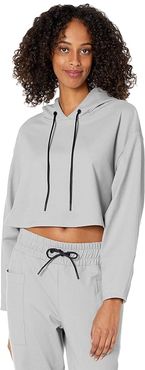 Mysa Crop Hoodie (Moonstone) Women's Clothing