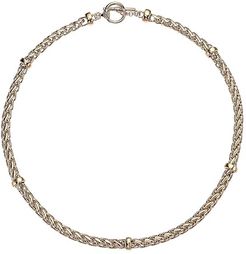 17 Braid Chain Collar Necklace (Gold) Necklace