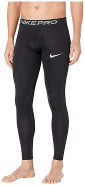 Nike Pro Tights (Black/White) Men's Casual Pants