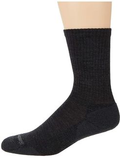 Heathered Rib Crew 2-Pack (Charcoal) Men's Crew Cut Socks Shoes