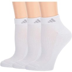Cushioned II Low Cut Socks 3-Pack (White/Clear Onix) Women's Crew Cut Socks Shoes