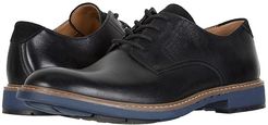 Un Elott Lace (Black Leather) Men's Shoes