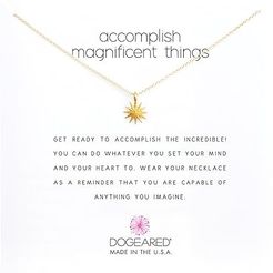 Accomplish Magnificent Things Necklace 16 (Gold) Necklace