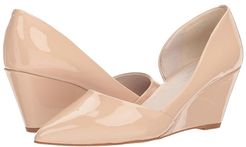 Ellis (Nude Patent Leather) Women's Wedge Shoes