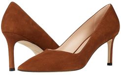 Anny 70mm Pointy Toe Pump (Coffee) Women's Shoes