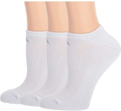 Cushioned II No Show Socks 3-Pack (White/Clear Onix) Women's Crew Cut Socks Shoes