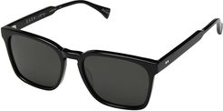 Pierce 55 (Black/Dark Smoke) Athletic Performance Sport Sunglasses