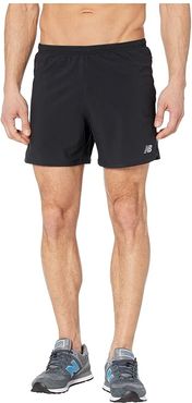 Impact Run 5-Inch Shorts (Black) Men's Shorts
