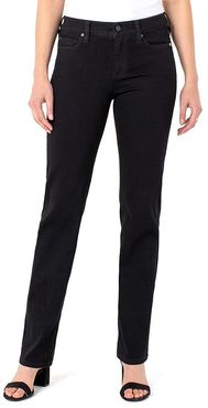 Sadie Straight Jeans in Black Rinse (Black Rinse) Women's Jeans