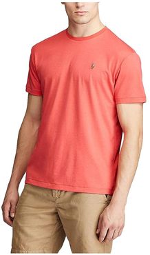 Big Tall Short Sleeve Soft Cotton T-Shirt (Rosette Heather) Men's Clothing