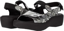 Jewel (Grey Van Gogh Print) Women's Hook and Loop Shoes