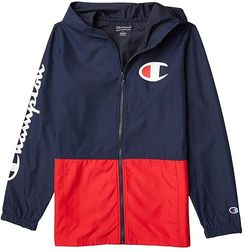 Color-Blocked Wind Breaker (Big Kids) (Navy) Boy's Clothing