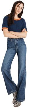 11'' High-Rise Flare Jeans in Mersey Wash: Welt Pocket Edition (Mersey Wash) Women's Jeans