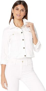 Seaspray Denim Jacket (Resort White) Women's Coat