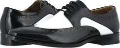 Tammany Folded Moc Toe Oxford (Black/White) Men's Shoes