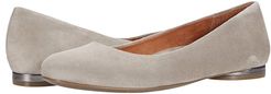 Hannah (Dark Taupe Suede) Women's Flat Shoes